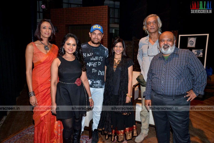 Aamir Khan at the 50th show Ashvin Gidwani's Play Two to Tango Three to Jive