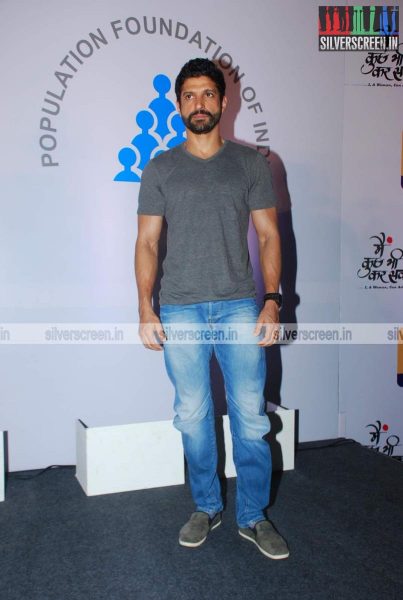 Farhan Akhtar at Population Foundation of India event