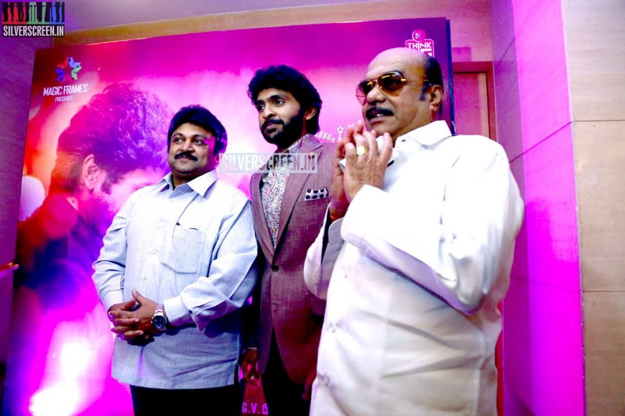 Vikram Prabhu and Prabhu at Idhu Enna Maayam Movie Audio Launch Photos