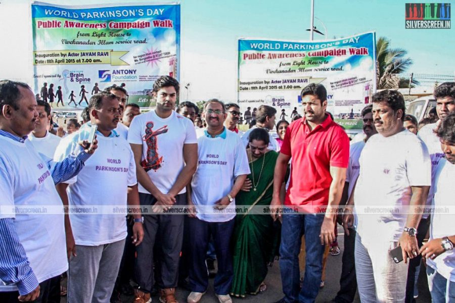 Jayam Ravi at World Parkinson's Awareness Day