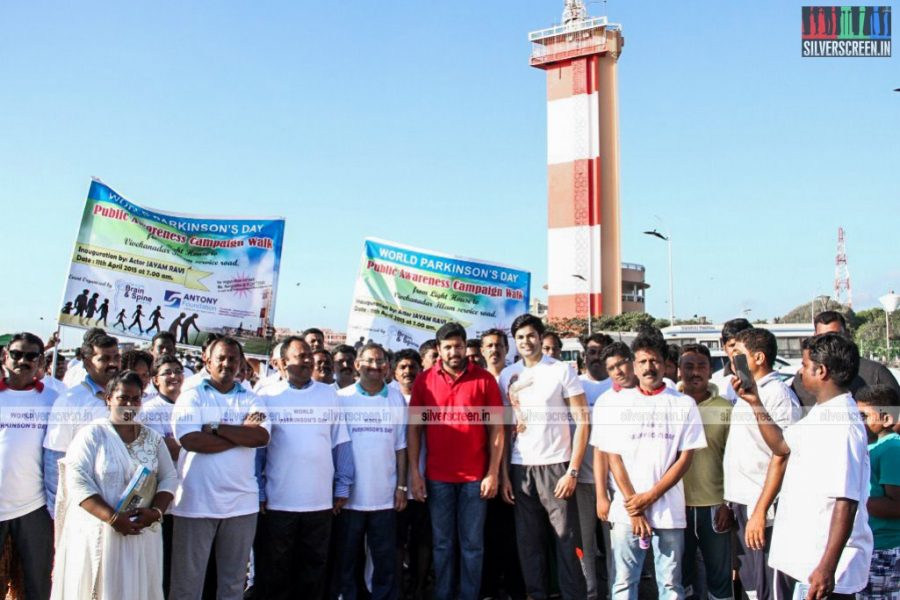 Jayam Ravi at World Parkinson's Awareness Day