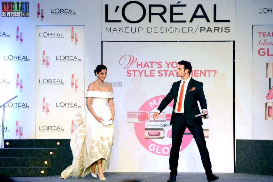 Katrina Kaif and Sonam Kapoor at a L'Oreal Promo for Cannes 2015