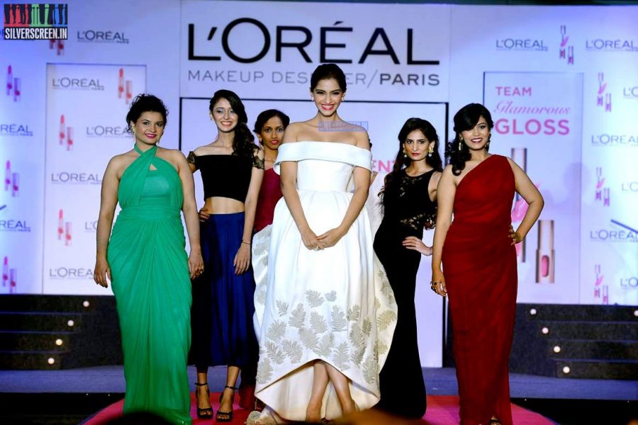 Katrina Kaif and Sonam Kapoor at a L'Oreal Promo for Cannes 2015