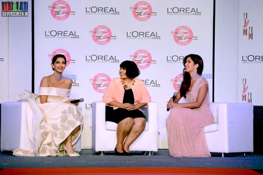 Katrina Kaif and Sonam Kapoor at a L'Oreal Promo for Cannes 2015