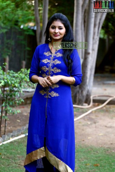 Actress Reshmi Menon at the Natpathigaram – 79 Movie Audio Launch Photos