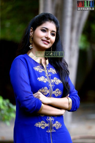 Actress Reshmi Menon at the Natpathigaram – 79 Movie Audio Launch Photos