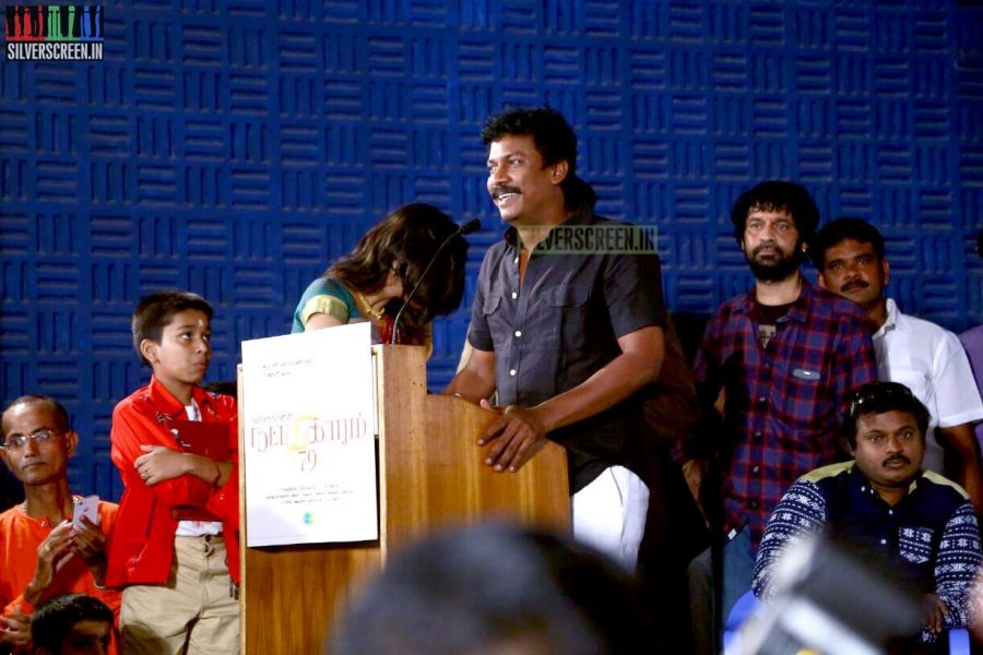 Samuthirakani at the Natpathigaram – 79 Movie Audio Launch Photos