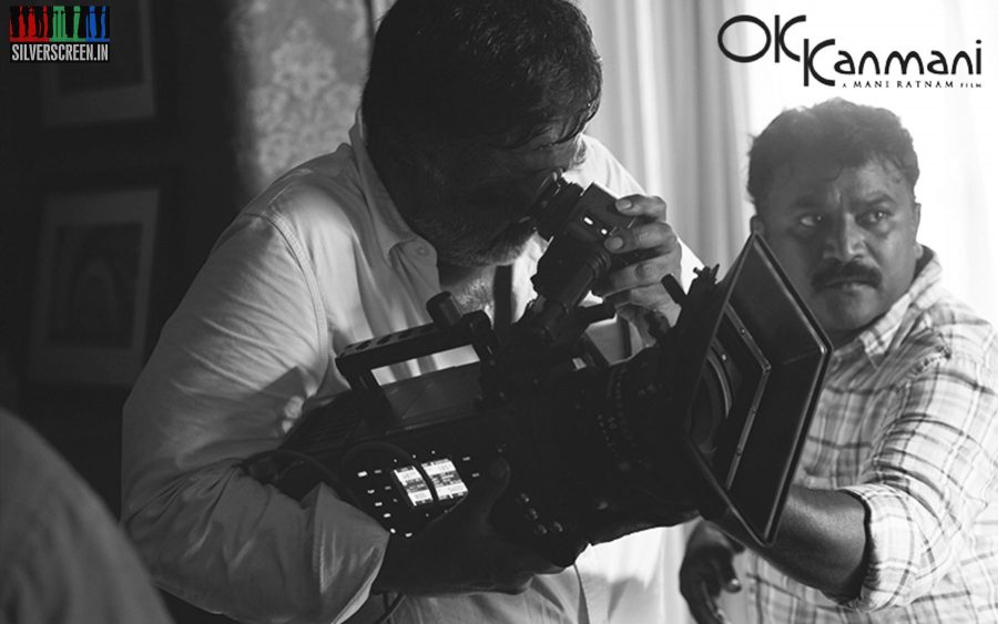 Cinematographer PC Sreeram in Oh Kadhal Kanmani Movie Working Stills