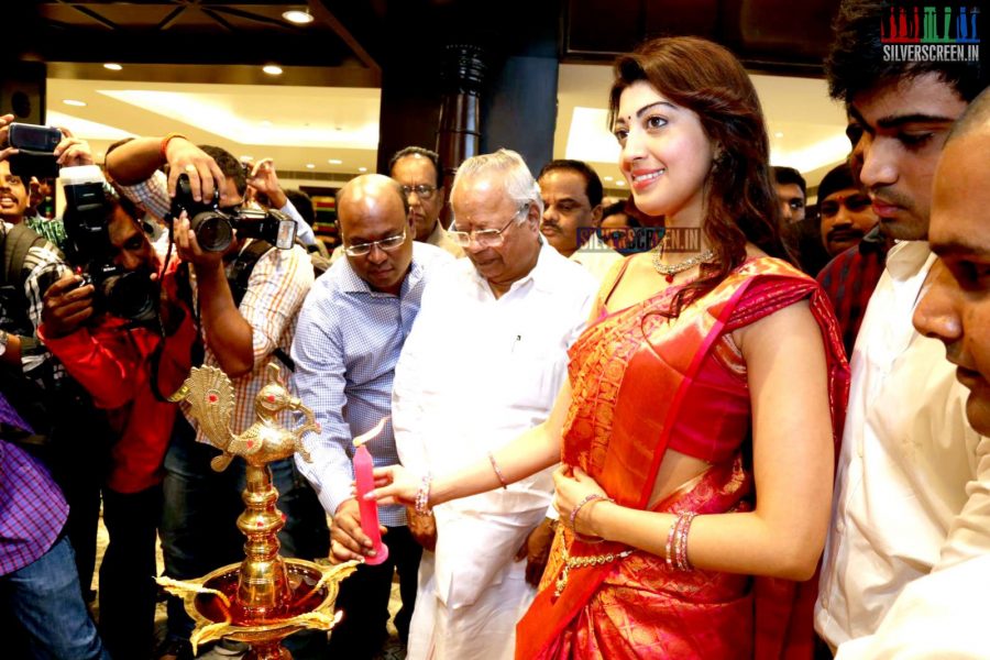 Pranitha Launches VRK Silks Showroom