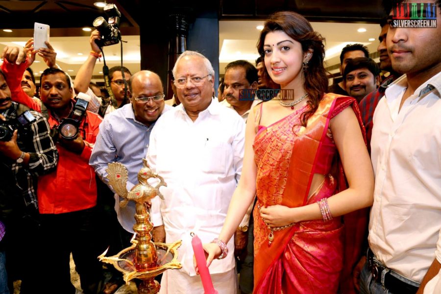 Pranitha Launches VRK Silks Showroom