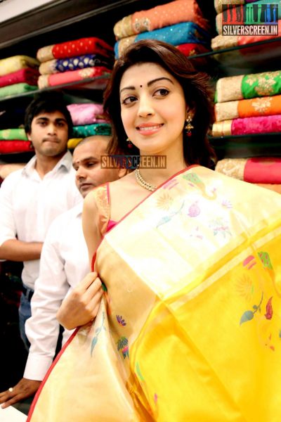 Pranitha Launches VRK Silks Showroom