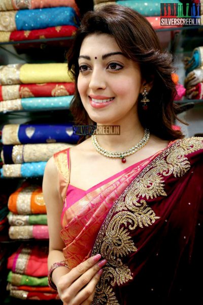 Pranitha Launches VRK Silks Showroom