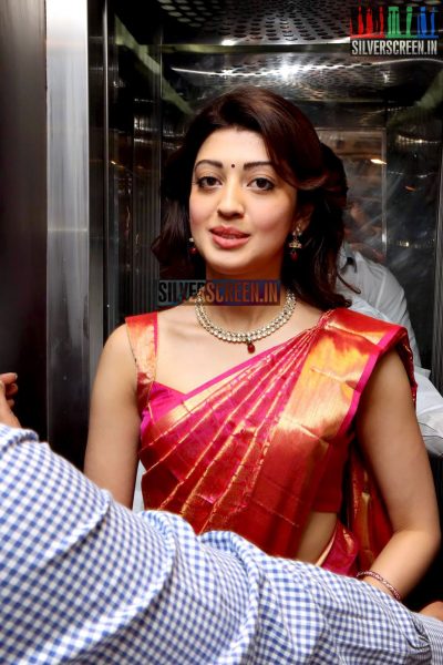 Pranitha Launches VRK Silks Showroom