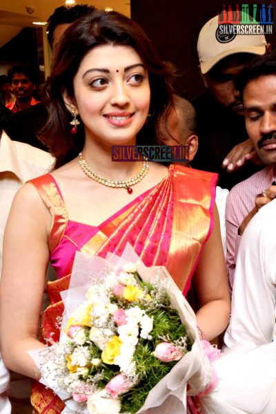 Pranitha Launches VRK Silks Showroom