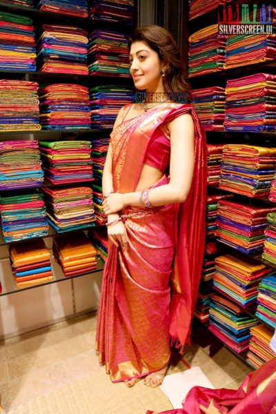 Pranitha Launches VRK Silks Showroom