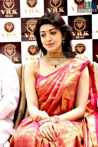 Pranitha Launches VRK Silks Showroom