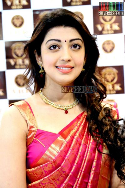 Pranitha Launches VRK Silks Showroom