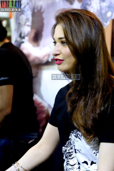 Tamannaah and Rana at Baahubali Zone in ComicCon Bangalore