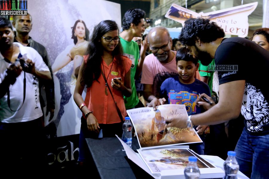 Tamannaah and Rana at Baahubali Zone in ComicCon Bangalore