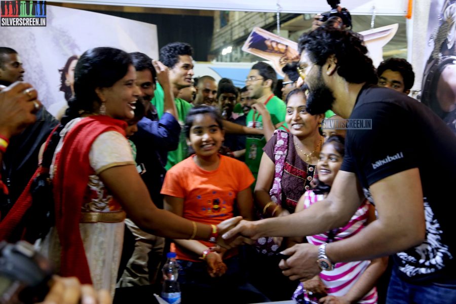 Tamannaah and Rana at Baahubali Zone in ComicCon Bangalore