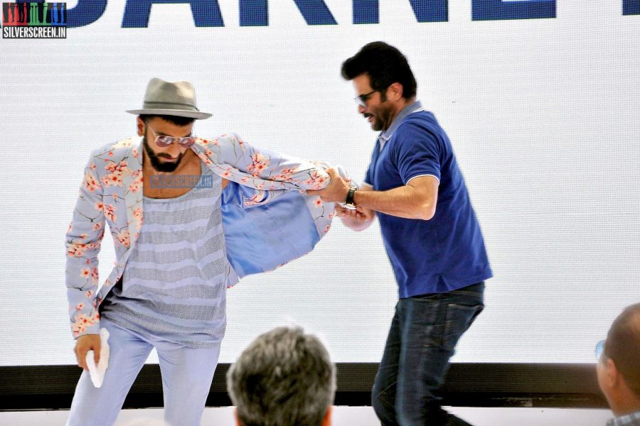 Anil Kapoor and Ranveer Singh at the Dil Dhadakne Do Movie Music Launch