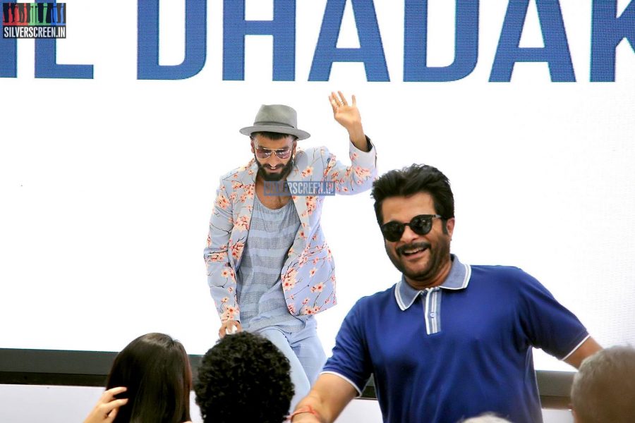 Anil Kapoor and Ranveer Singh at the Dil Dhadakne Do Movie Music Launch