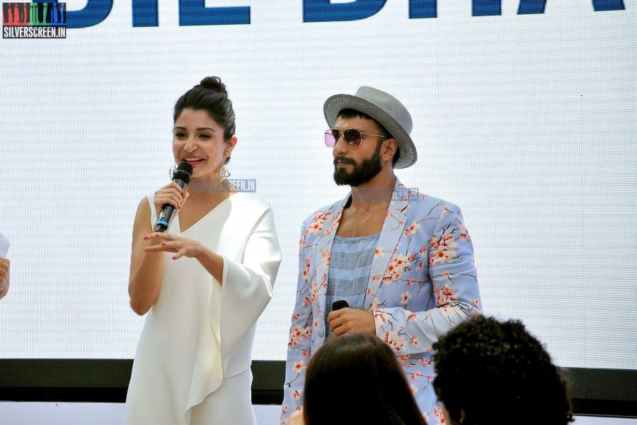 Anushka Sharma and Ranveer Singh at the Dil Dhadakne Do Movie Music Launch