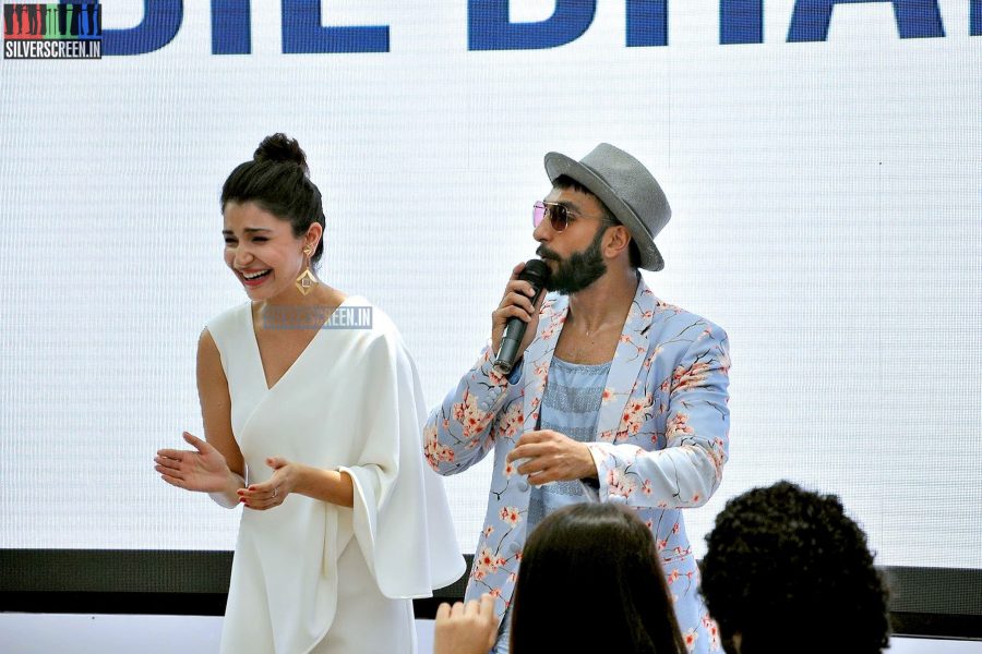 Anushka Sharma and Ranveer Singh at the Dil Dhadakne Do Movie Music Launch
