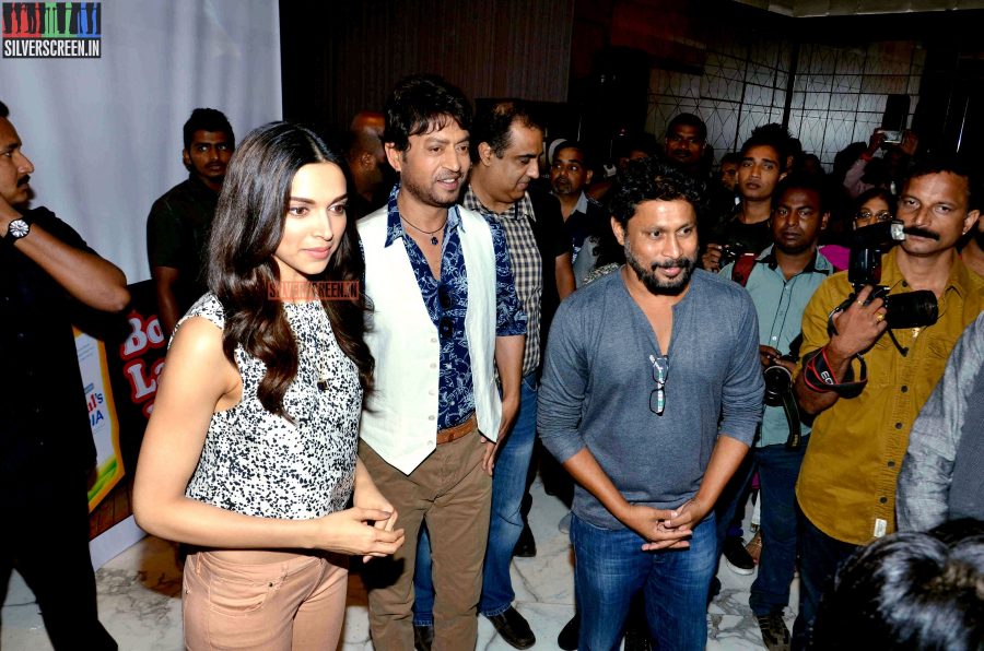 Deepika Padukone and Irrfan Khan at Amul book launch