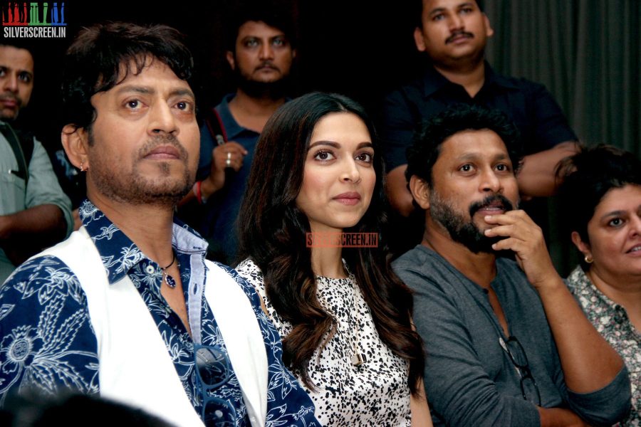 Deepika Padukone and Irrfan Khan at Amul book launch