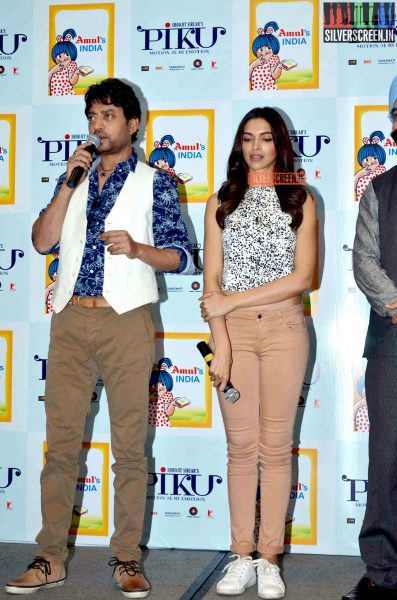 Deepika Padukone and Irrfan Khan at Amul book launch