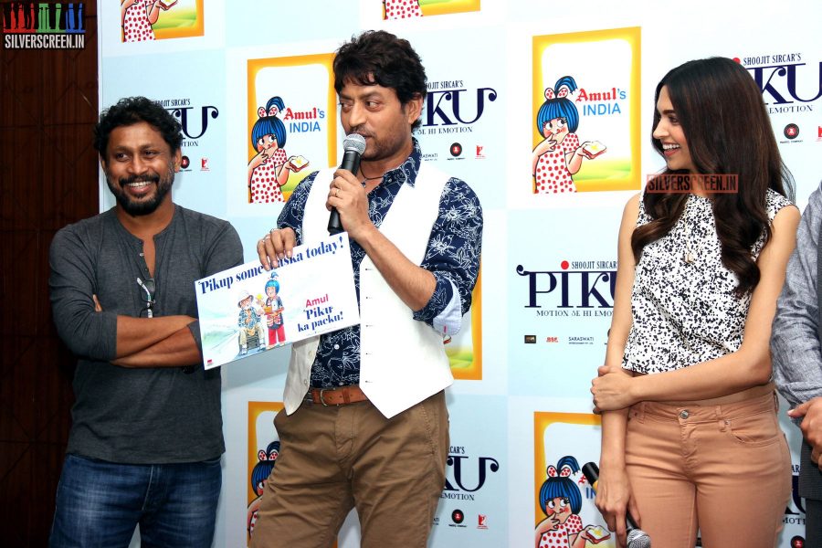 Deepika Padukone and Irrfan Khan at Amul book launch