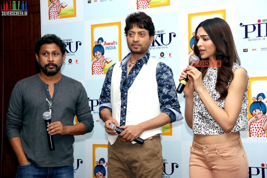 Deepika Padukone and Irrfan Khan at Amul book launch