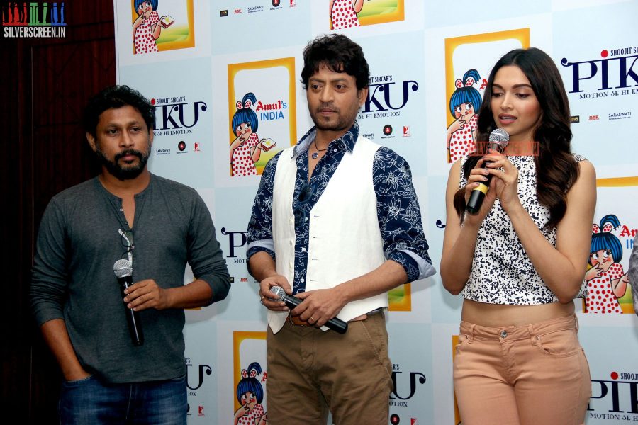 Deepika Padukone and Irrfan Khan at Amul book launch