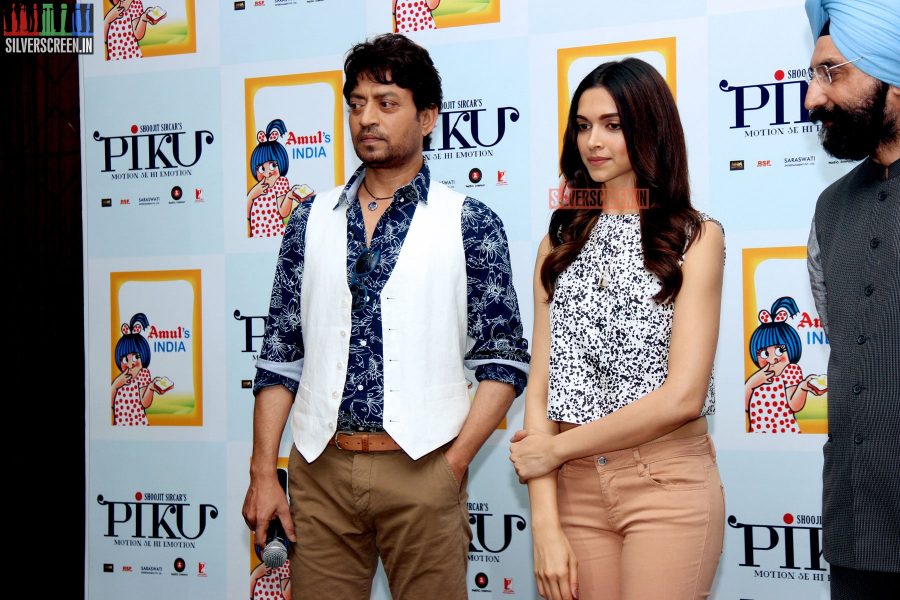 Deepika Padukone and Irrfan Khan at Amul book launch