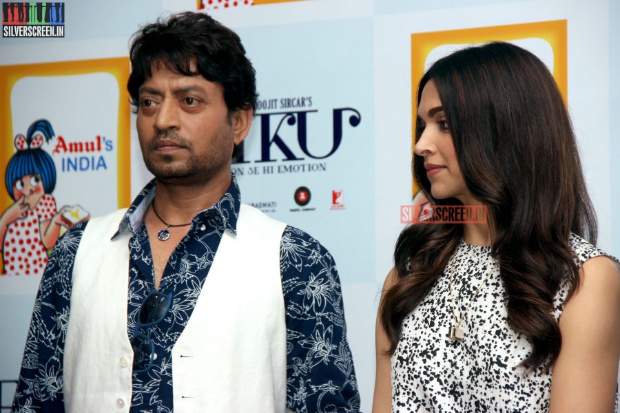 Deepika Padukone and Irrfan Khan at Amul book launch