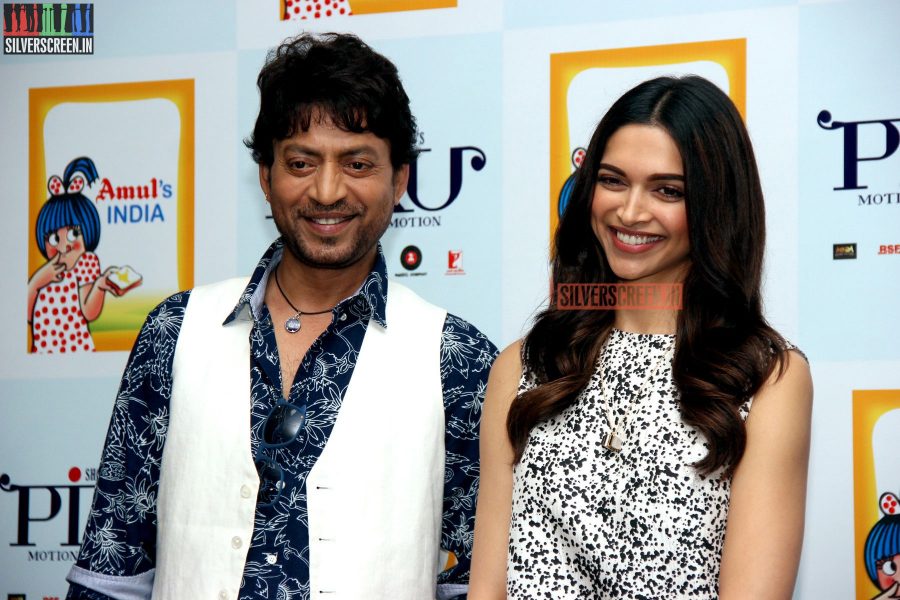 Deepika Padukone and Irrfan Khan at Amul book launch