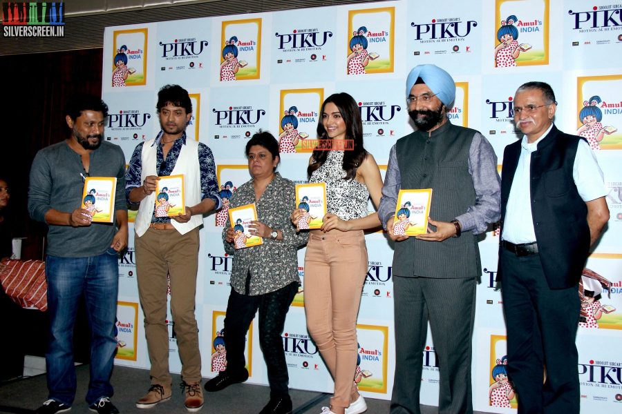 Deepika Padukone and Irrfan Khan at Amul book launch