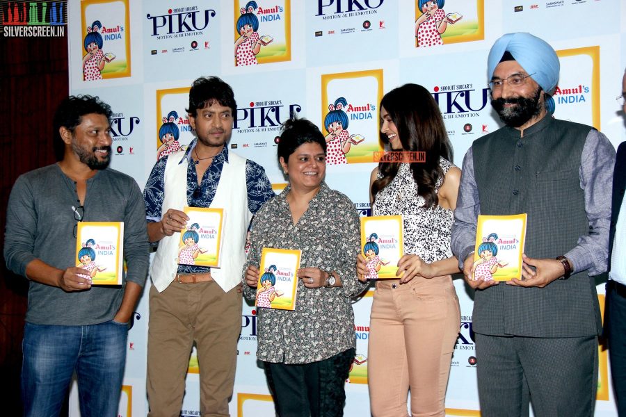 Deepika Padukone and Irrfan Khan at Amul book launch