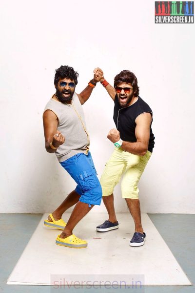 Actor Arya and Vijay Sethupathi in Purampokku Movie Stills