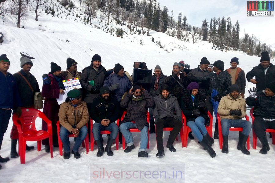 Arya and Karthika Nair shooting at Kulu Manali for Purampokku