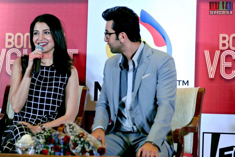 Ranbir and Anushka at Bombay Velvet Game Launch