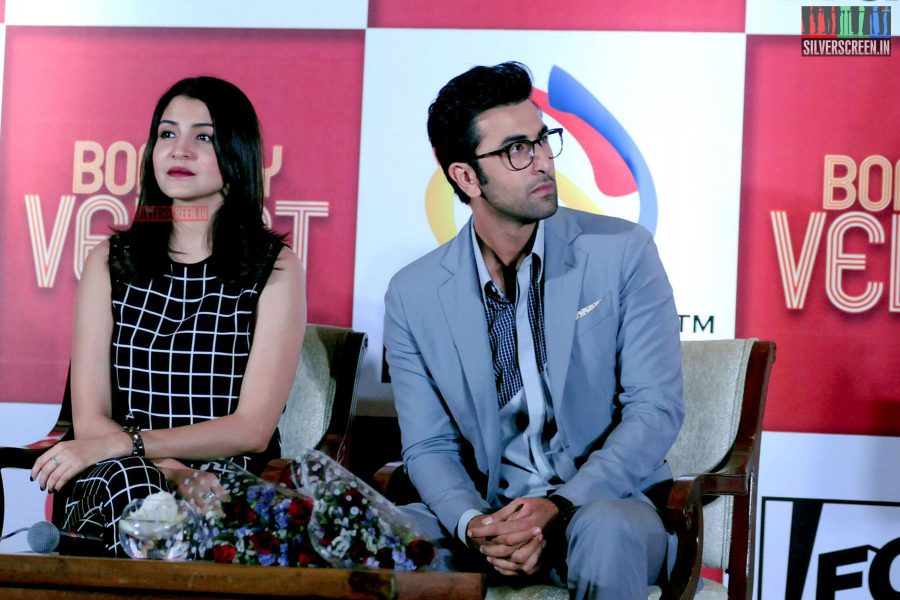 Ranbir and Anushka at Bombay Velvet Game Launch