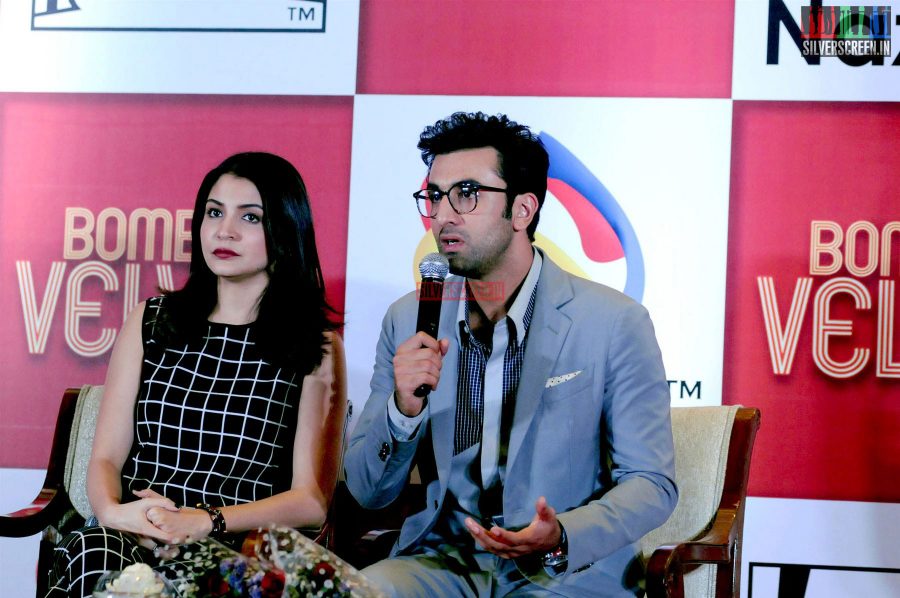 Ranbir and Anushka at Bombay Velvet Game Launch