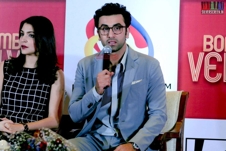 Ranbir and Anushka at Bombay Velvet Game Launch