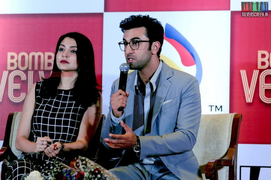 Ranbir and Anushka at Bombay Velvet Game Launch