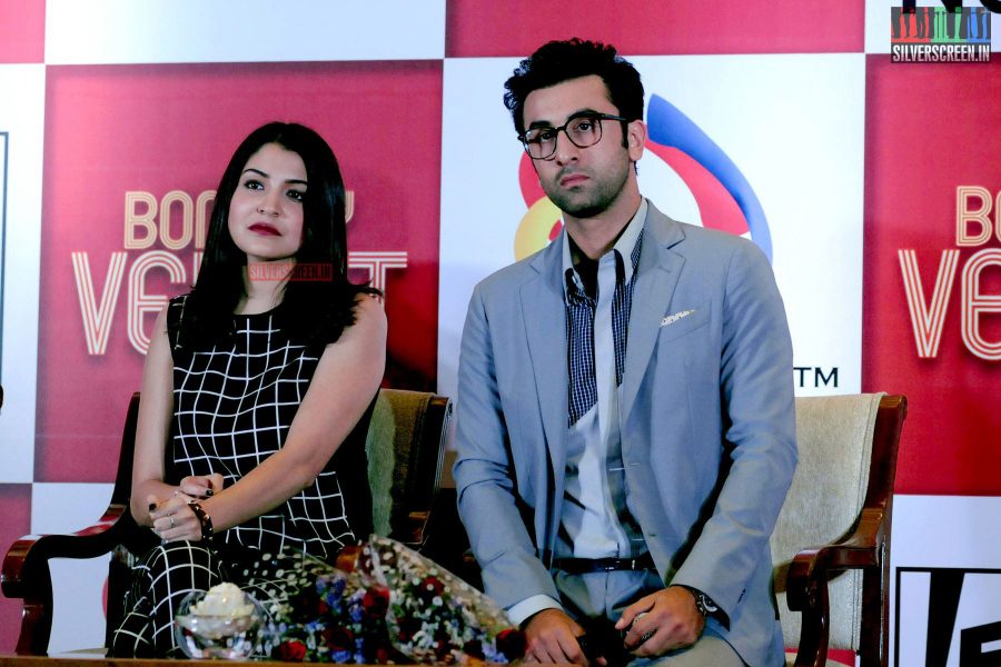 Ranbir and Anushka at Bombay Velvet Game Launch