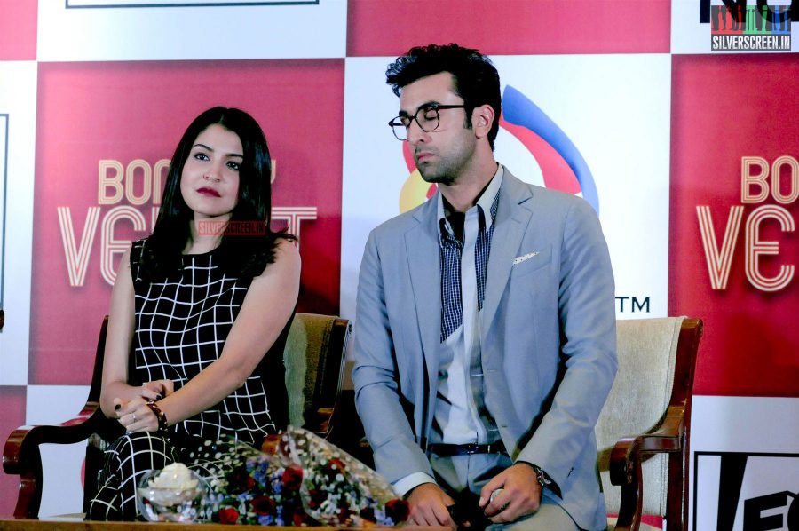 Ranbir and Anushka at Bombay Velvet Game Launch