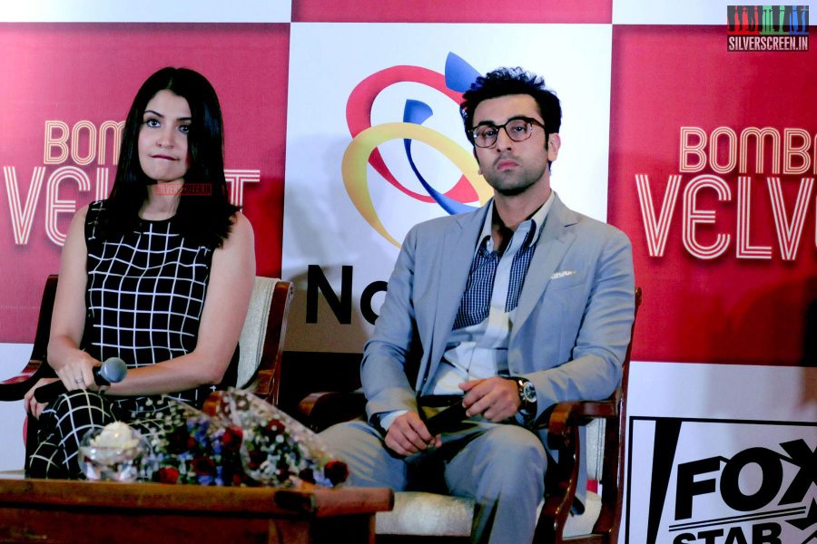 Ranbir and Anushka at Bombay Velvet Game Launch