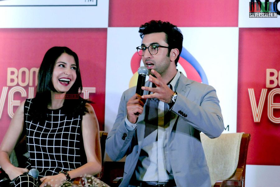 Ranbir and Anushka at Bombay Velvet Game Launch